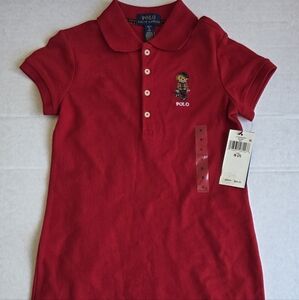 Ralph Lauren Polo Bear Dress Red Size (S) 7